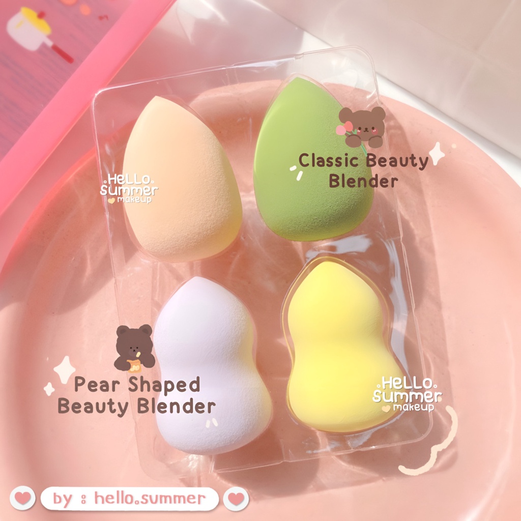 Mila Color Cute Egg Beauty Blender Make Up Sponge Aplikator Set 4pcs with Box