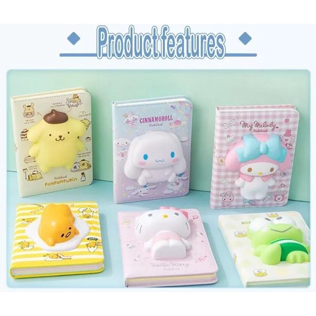 

Buku Diary Squishy Kartun / Notebook Lucu /Agenda / Journal Import