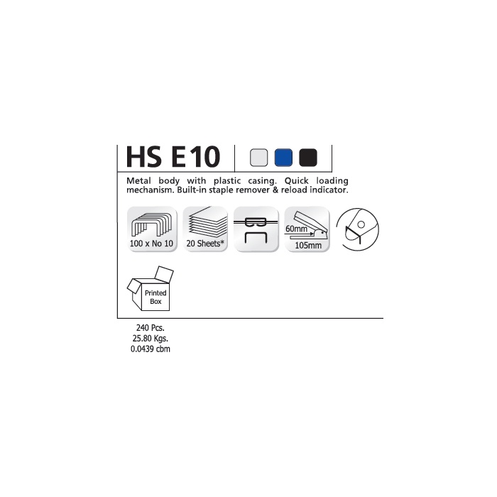 Stapler / Alat Staples / Jepretan Kangaro HS-E10 / HS E 10