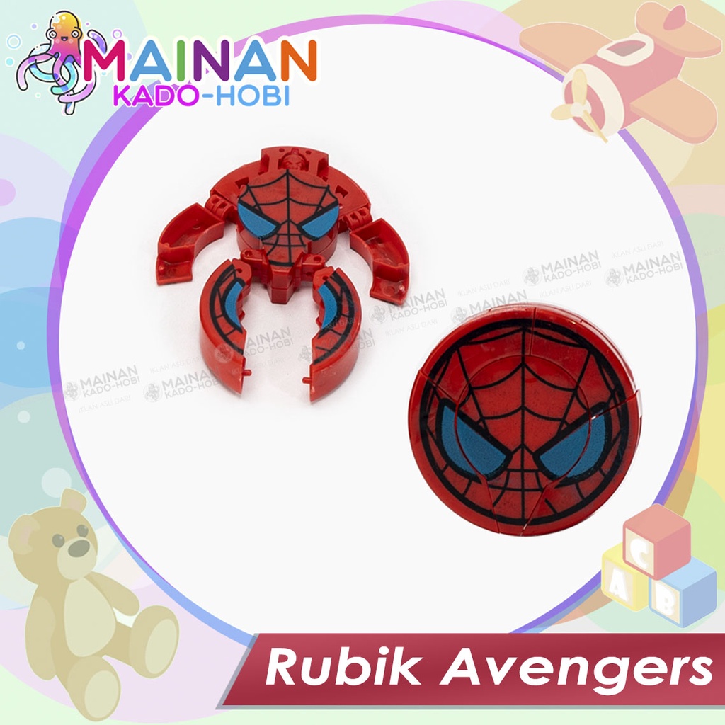 MAINAN HOBI ANAK TRADISIONAL RUBIK TRANSFORM ROBOT KARAKTER KARTUN SUPERHERO