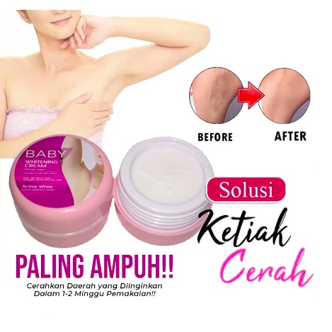 Baby Whitening Krim Cream Pemutih Badan Ketiak Leher Pantat dan Selangkangan Sangat Ampuh