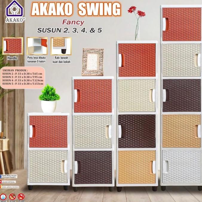 Lemari Plastik Akako Swing susun 2