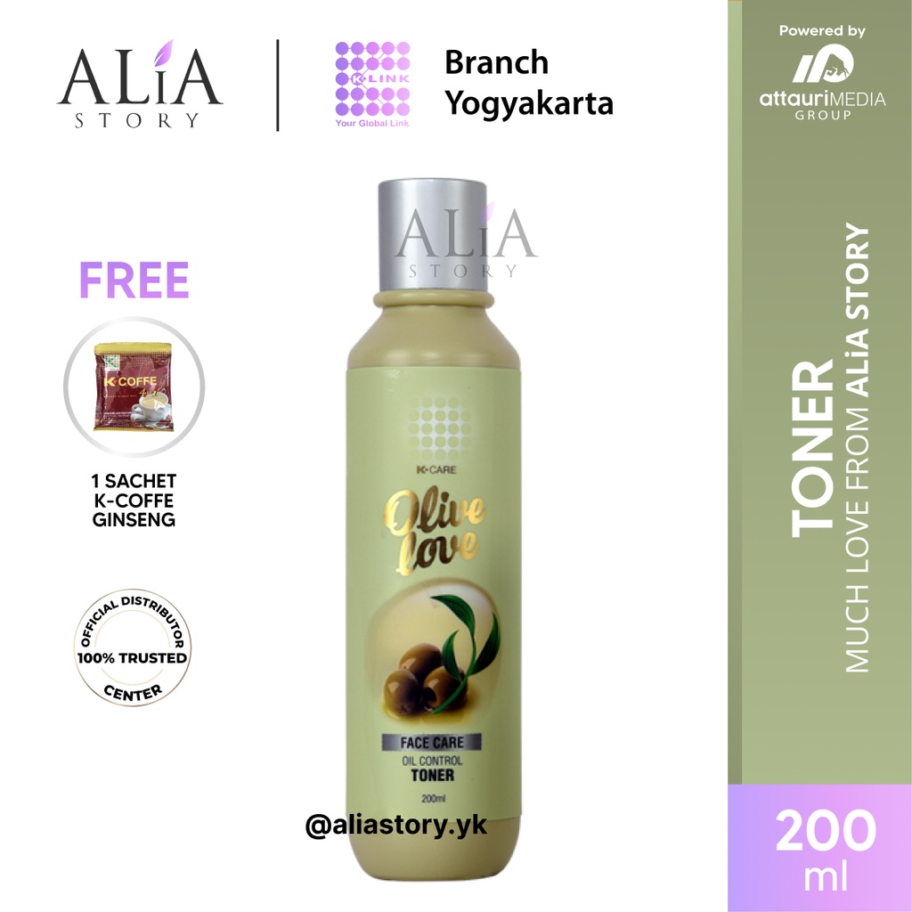K-CARE Olive Love Original - TONER (200 ml) | Original by Alia Story K-Link Yogyakarta