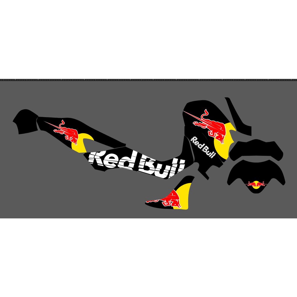 Decal new nmax 155 custom redbull DOFF
