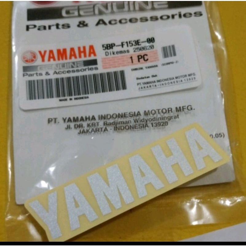 Emblem Stiker Logo Tool Box Yamaha RX King 5BP-F153E-00 original yamaha