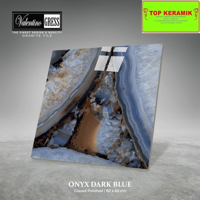 Granite Valentino Gress 60x60 Onyx Dark Blue