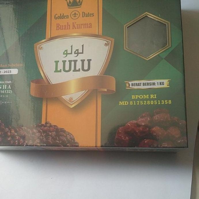 

✸ buah kurma lulu golden date 1kg asli original ✺