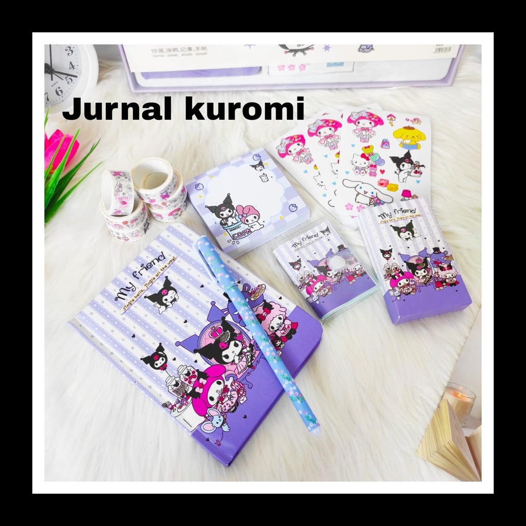 

SEPAKET JURNAL 7 IN 1 KARTUN KUROOMI PAKET ALAT TULIS LUCU