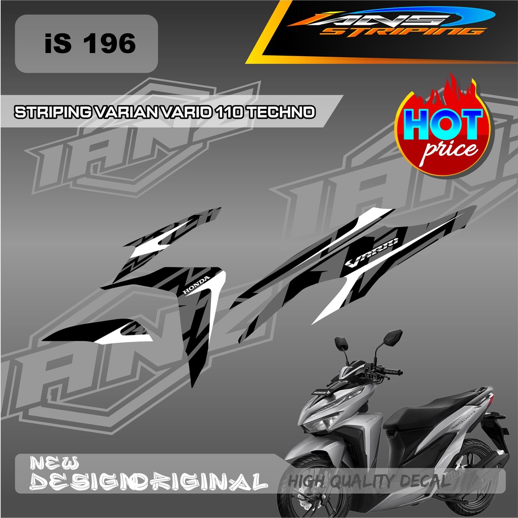 STIKER SEMI FULL BODY VARIO 110 125 &amp; 150 CUSTOM VARIAN WARNA SIMPEL / STIKER DECAL VARIO TECHNO 110 / STIKER KERETA VARIO IS196