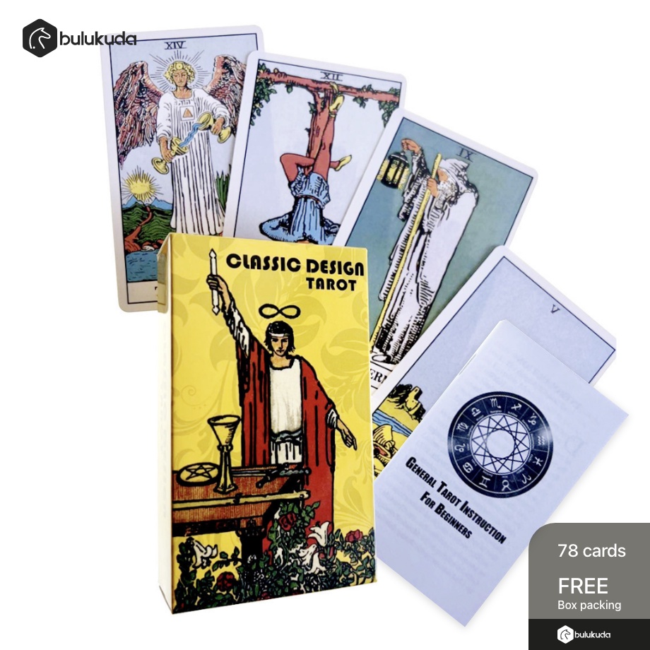 [JUMBO] Classic Design Tarot Cards Decks Rider 12*7cm English Booklet