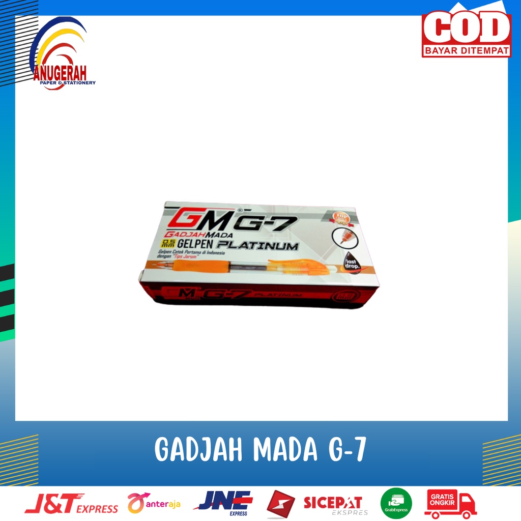 

GM G-7 HITAM BOLPOIN CETEKAN (PCS)