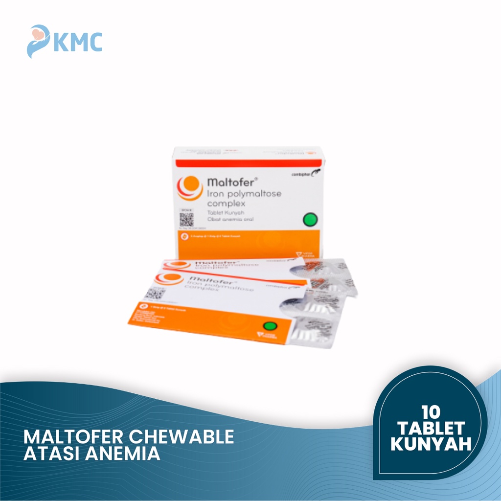 Maltofer Tablet Kunyah Strip - Untuk Kekurangan Zat Besi Pada Ibu Hamil