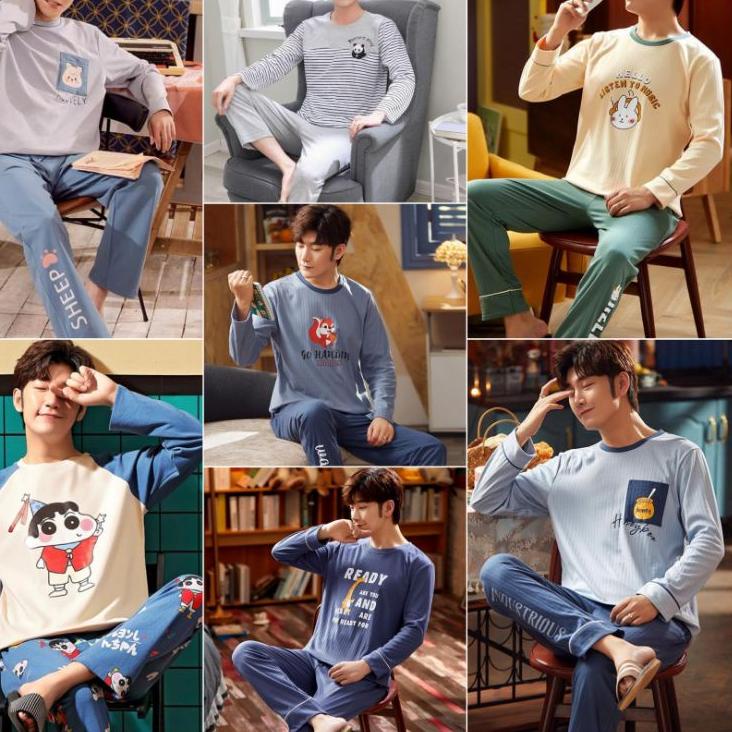 Dijamin puasWw3W7 stelan piyama pria dewasa import / piyama laki-laki / piyama import premium / gros