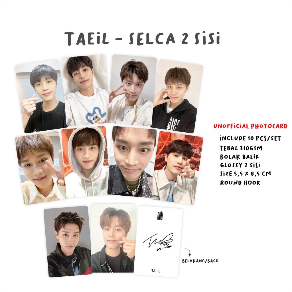 [2 Sisi] Photocard NCT 127 Selca Unofficial Set