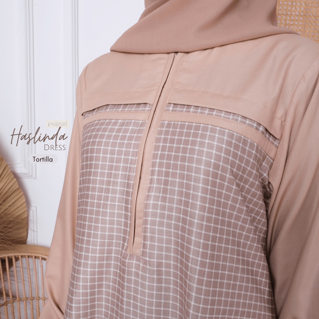 KUPNAD Gamis Premium Katun Toyobo dan Katun Jepang - Haslinda Dress by KUPNAD super halus adem dan nyaman cocok untuk sehari-hari