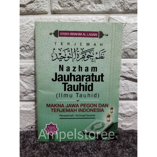 Nadzom Jauharotut Tauhid , Jauharut tauhid , Ilmu Tajwid Makna Jawa Pegon indonesia