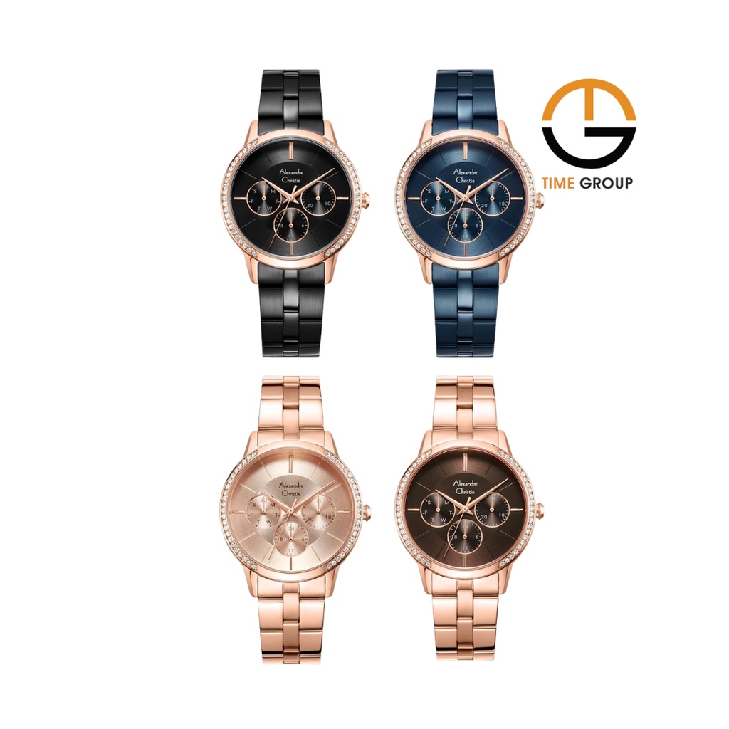 JAM TANGAN WANITA ALEXANDRE CHRISTIE AC2988 AC 2988 BF STAINLESS STEEL