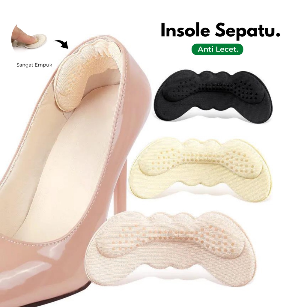 Insole Sepatu Busa Ganjalan Alas Kaki Pengganjal Spons Ganjelan Bantalan Ganjel insol Sepatu Wanita 
