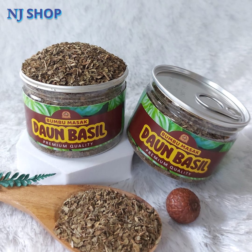 

[Bumbu Masak] - Can Rempah Daun Basil Dried Basil Leaves Kualitas Premium