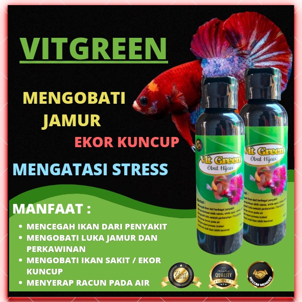 Vitgreen / Obat Hijau Ikan Cupang / 100 ML
