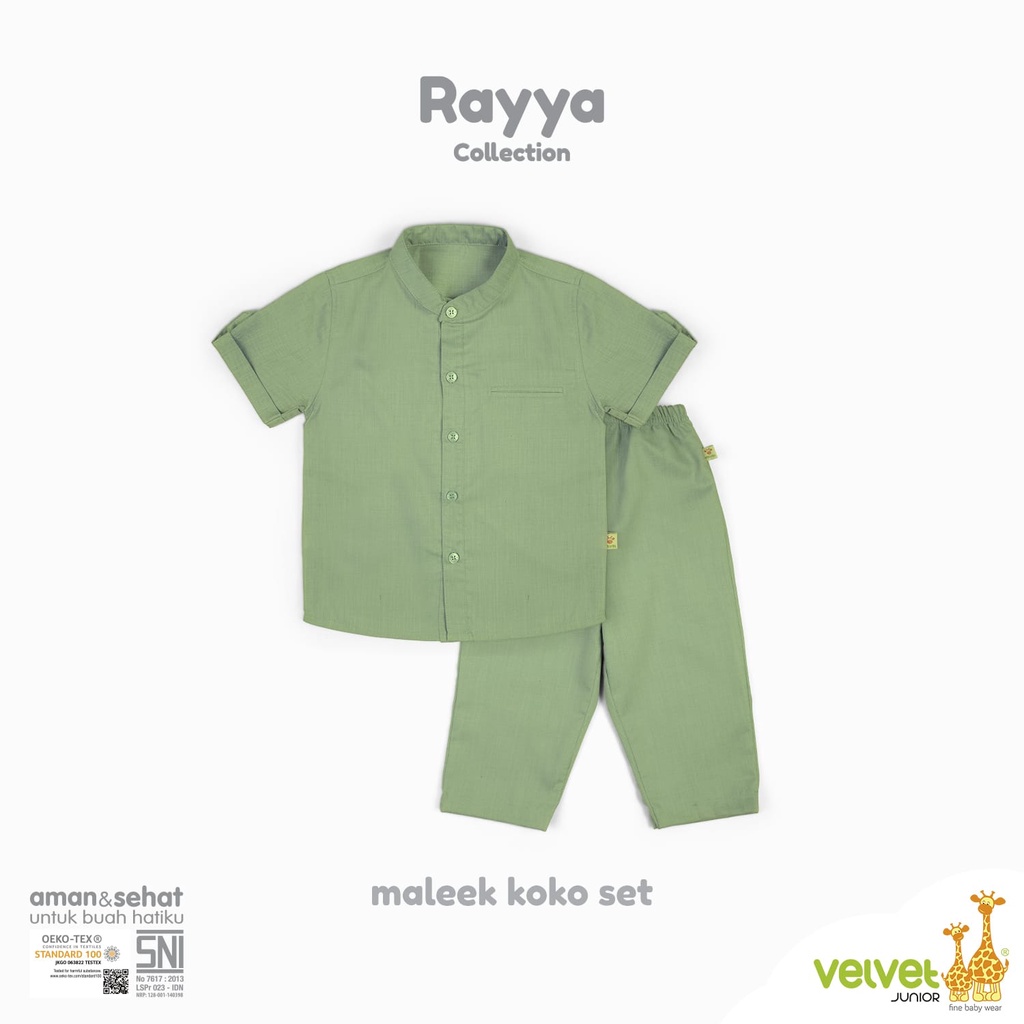 VELVET JUNIOR 1 set Maleek Koko Set Rayya Collection Baju Raya