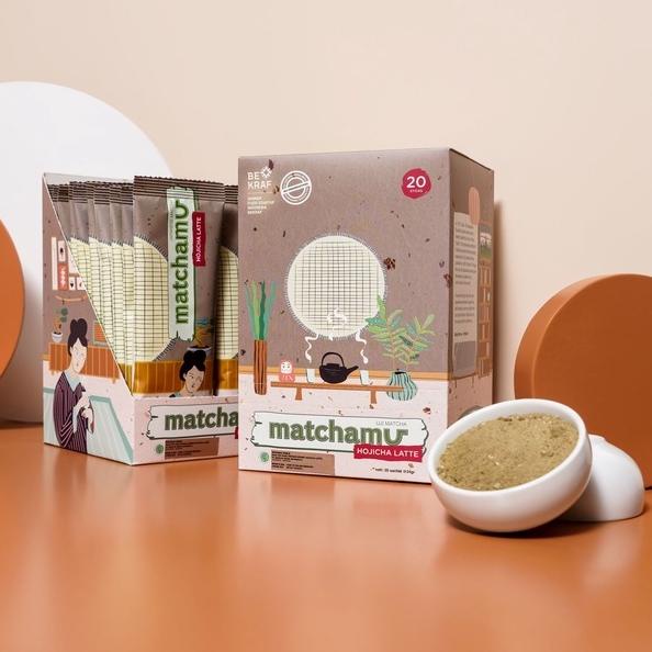 

➻ Matchamu Hojicha Latte Box of 20 ☄