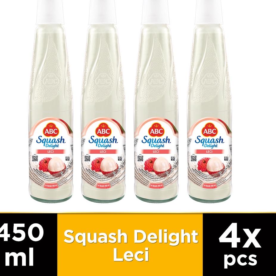 

✼ ABC Sirup Squash Delight Leci 450 ml - Multi Pack 4 pcs ☺