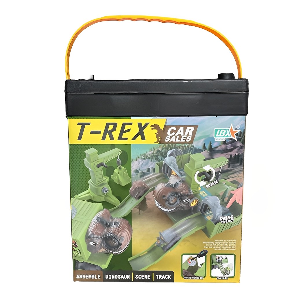 T-Rex Car Track Dinosaurus Set Lengkap | Mainan Anak Laki Laki Mobil Mobilan | Kado Ulang Tahun Anak Cowok