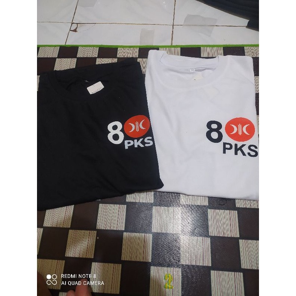 kaos pks / kaos partai pks no 8 / kaos logo pks indonesia