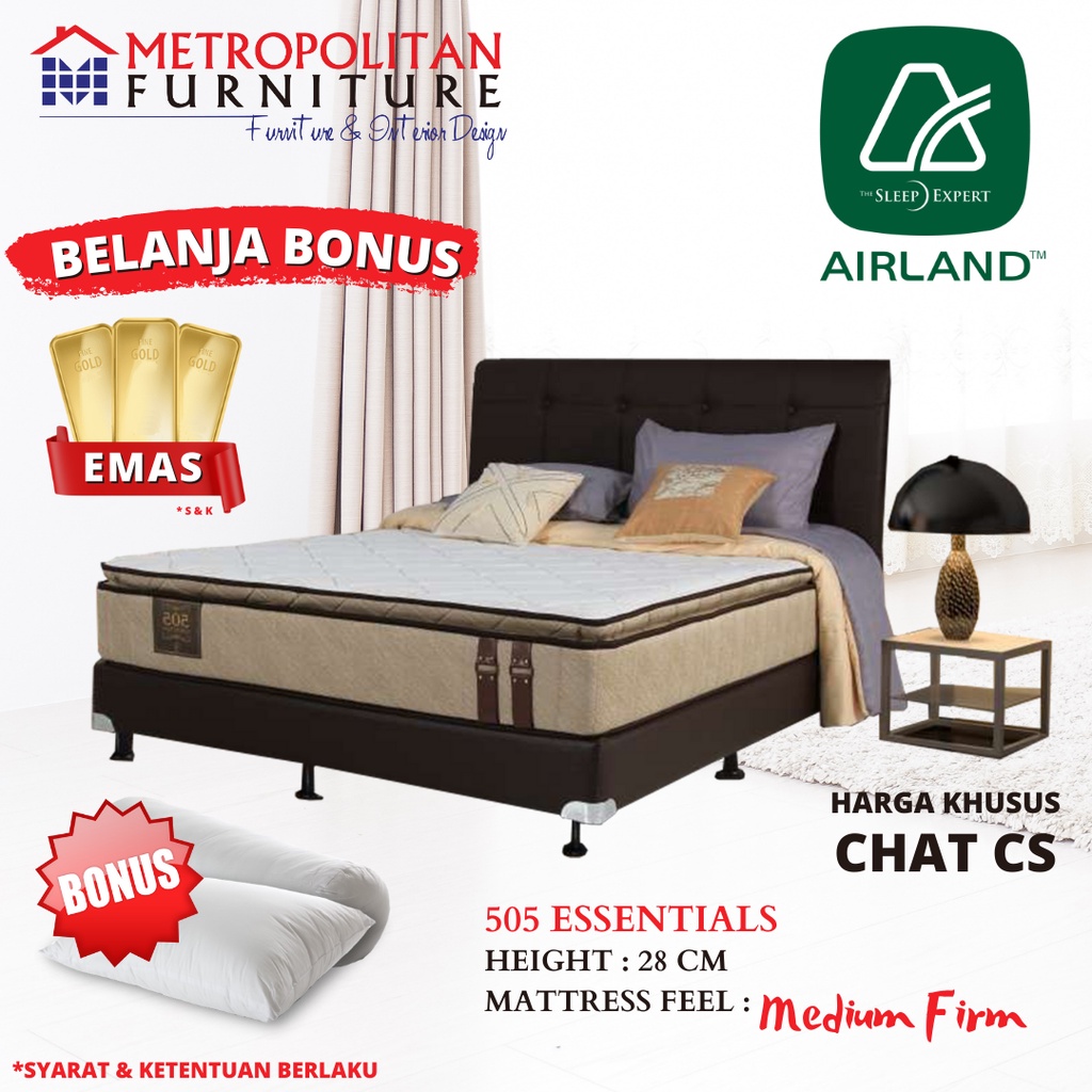Kasur Springbed Airland 505 Essentials Spring bed matras