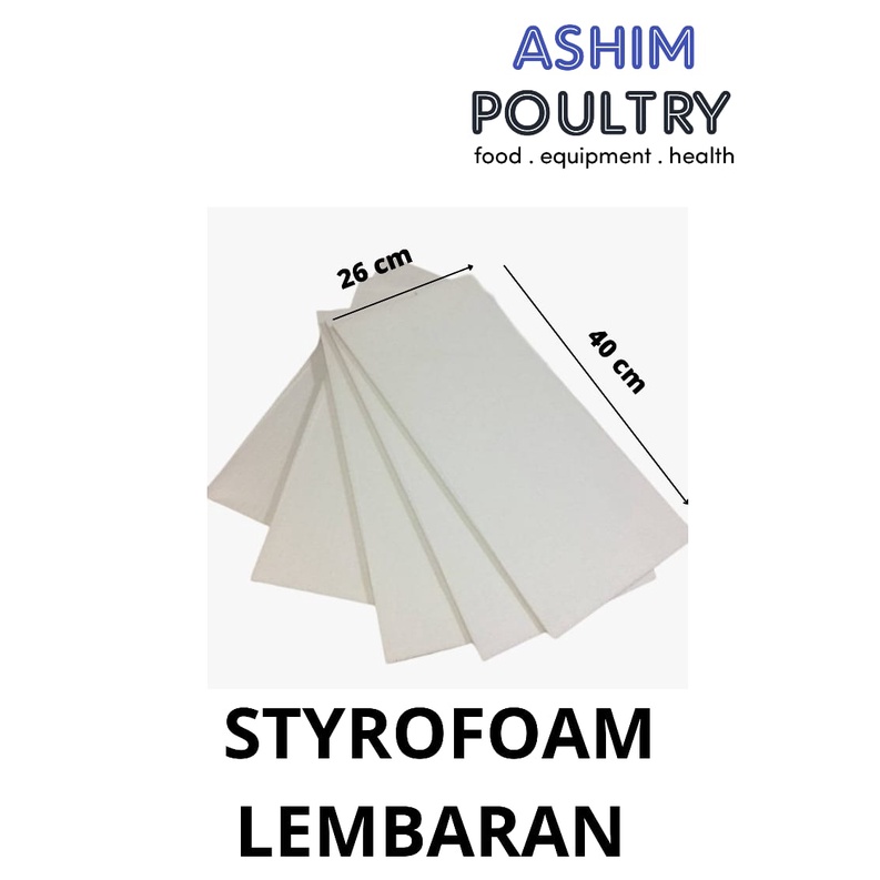 

STYLOFOAM LEMBARAN UK.40CM X 26CM