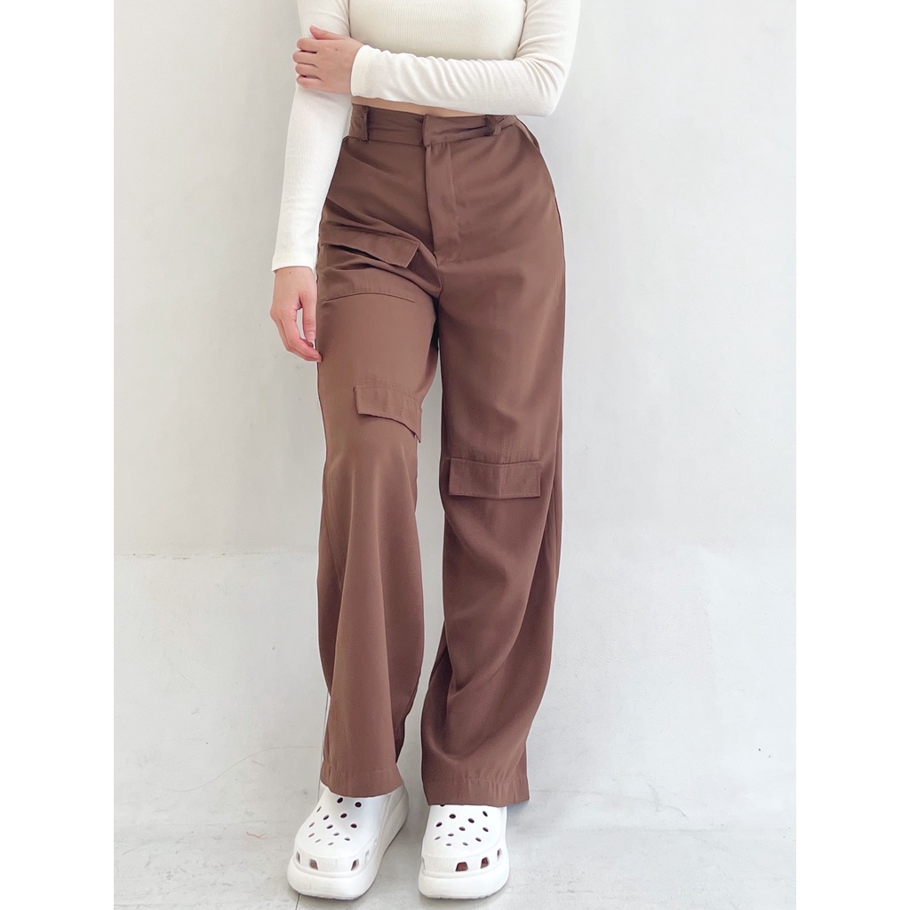 Lenka Pants / Kulot Knit / Wide Pants / Celana Kulot Knit Pants / Baggy Pants / Celana Knit / Kulot Knit Premium / Double Twist Knit