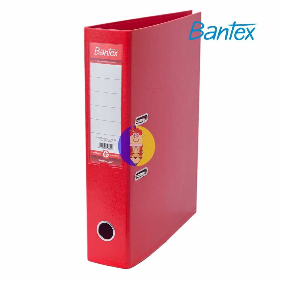 

Bantex Lever Arch File Ordner Plastic Folio 7cm Red #1465 09