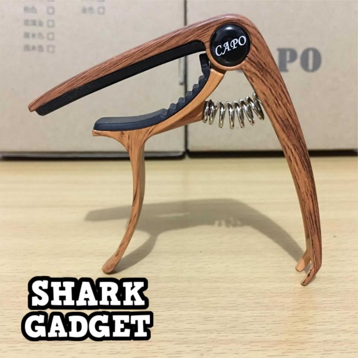 Terlaris Capo Gitar Akustik Ukulele Bahan Aluminium Dengan Desain Kayu