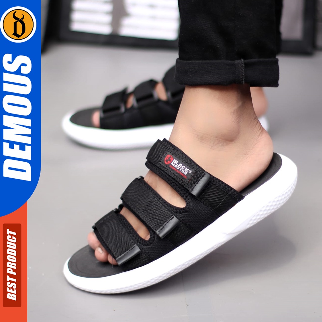 DEMOUS Hendrey - Sandal Slide Pria Sendal Casual Slop Terbaru