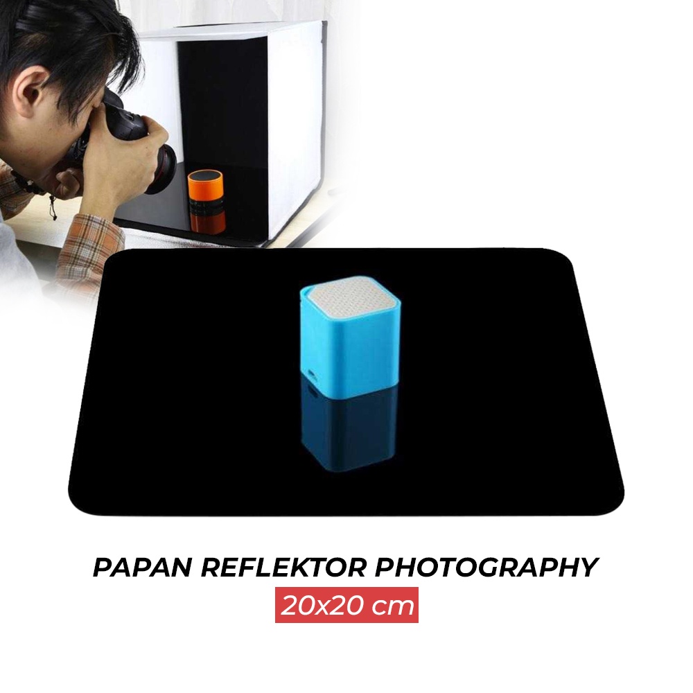 Papan Reflektor Photography Reflector Board 20x20 cm - CPR02 - Black