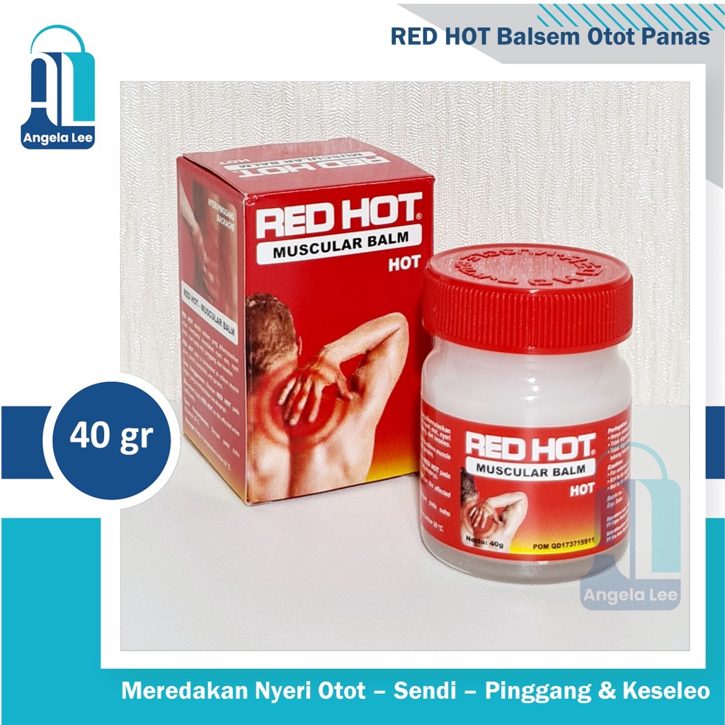 RED HOT Balsem Otot Panas Pijat Pegal Nyeri Pinggang Sendi Otot 40gr