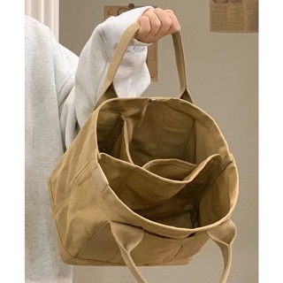 Bag Multilayer Large Cpacity Handbag Canvas Bag  10107