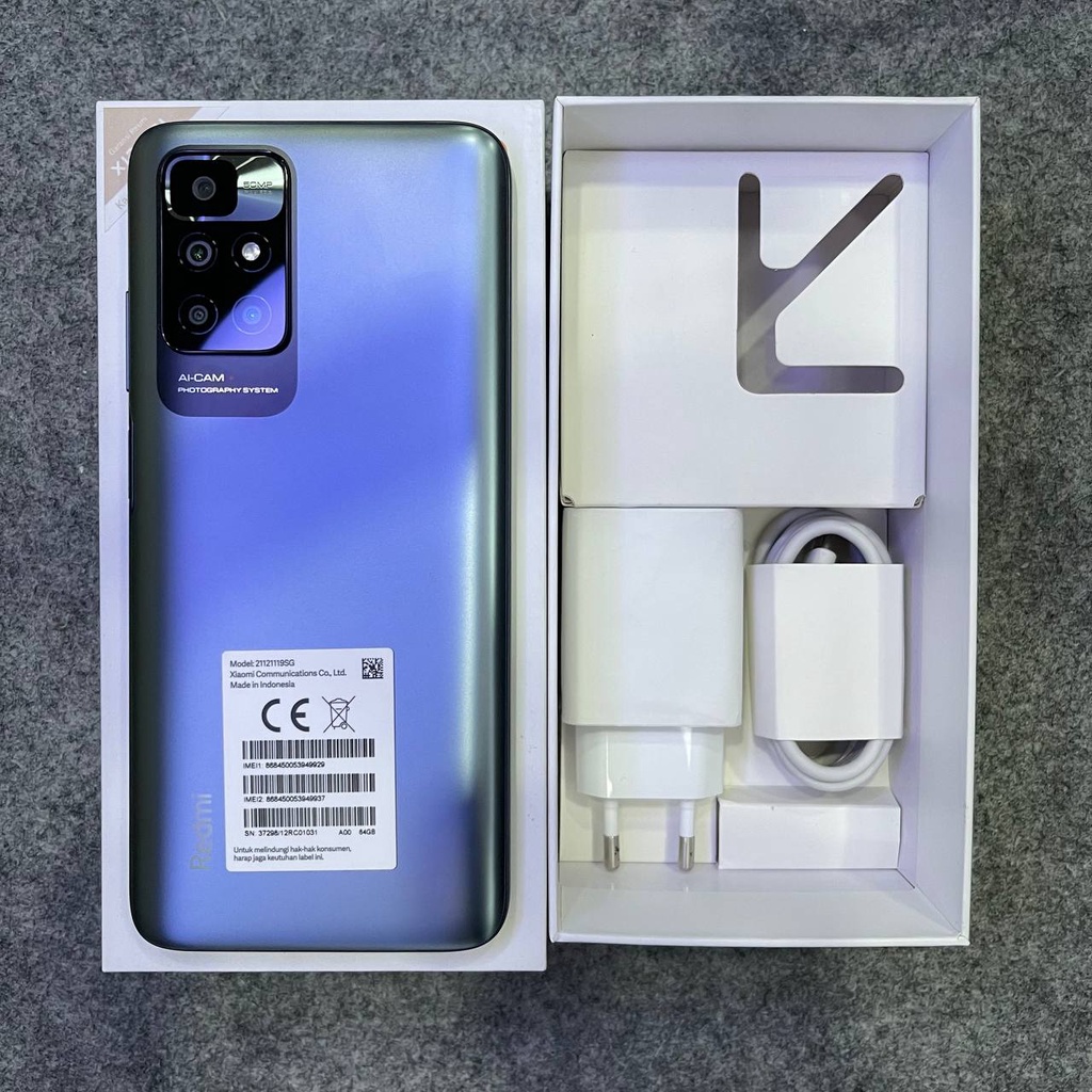 Xiaomi Redmi 10 2022 4/64GB Second Mulus No Minus Bekas Seperti Baru