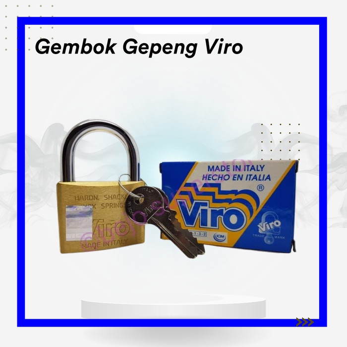 

:::::::] Gembok Gepeng Viro 50MM 60MM 70MM Original