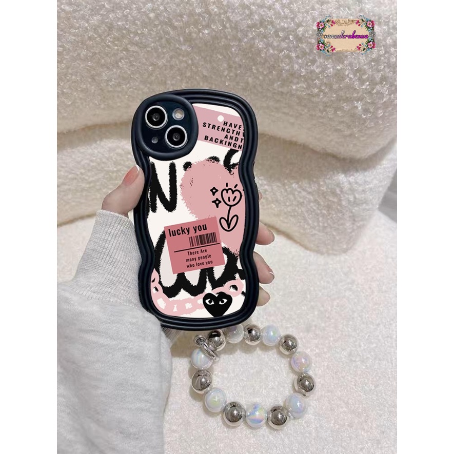 GC18 SOFTCASE MOTIF GRAVITI HATI GELANG SILVER MANIK MANIK FOR IPHONE 6 6+ 7+ 8+ X XS XR XS MAX 11 12 13 14 PRO MAX SB4861