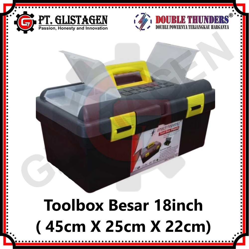 Toolbox Besar 18&quot; inch Tool Box Kit Tempat Kunci Perkakas HIGH QUALITY