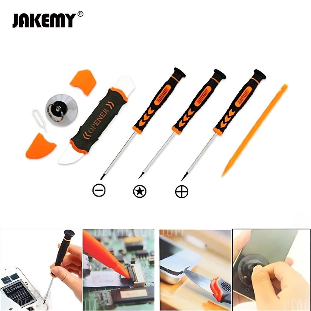 Jakemy Obeng Set Repair Toolkit Mobile Handphone Diy Screwdriver Set JM-i84