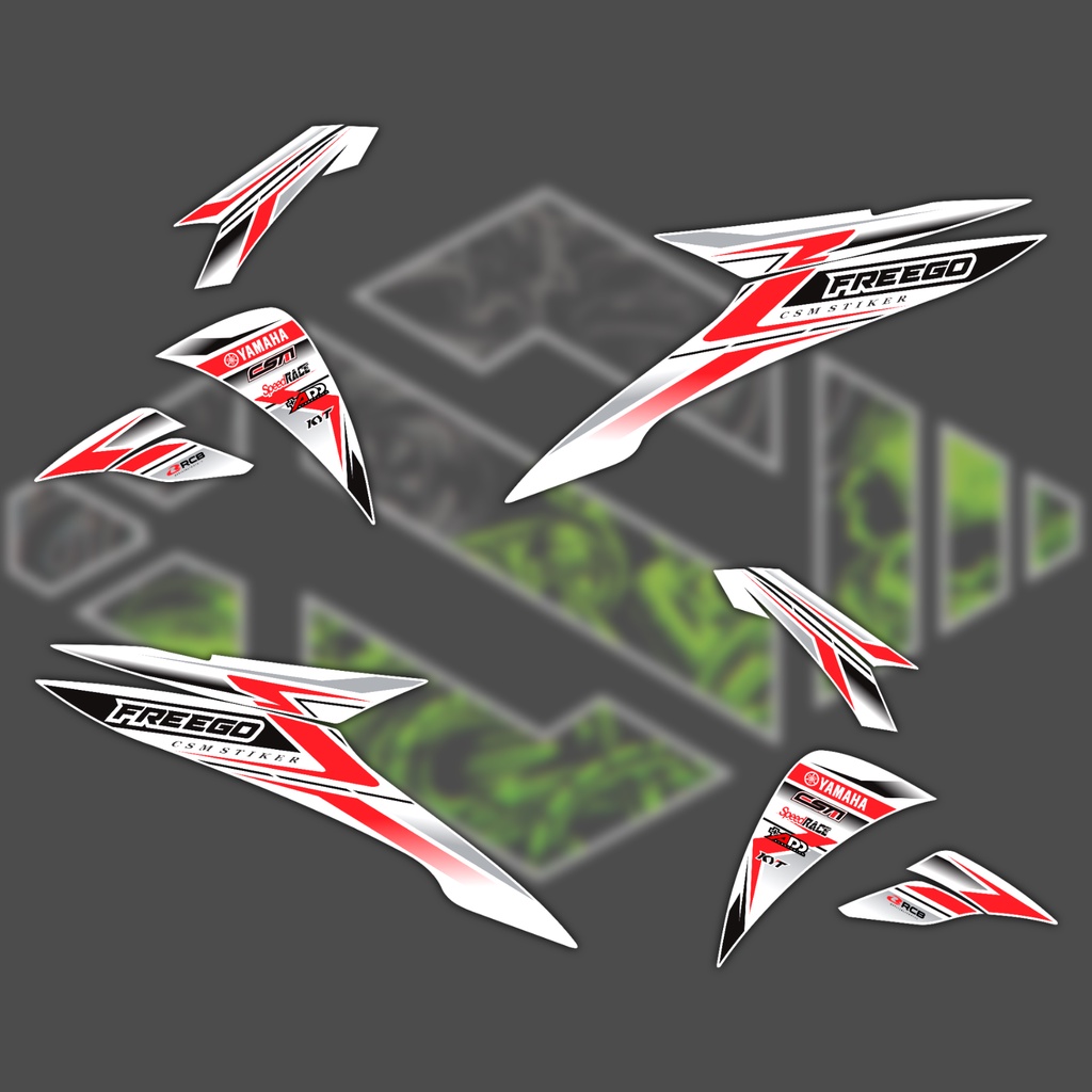 Stiker Variasi Semifull Freego / List Stiker Striping Variasi Yamaha Freego