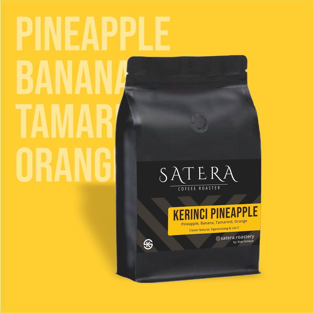 

Biji / Bubuk Kopi Arabika Speciality KERINCI PINEAPPLE 100gr 200gr Roasted Coffee Beans Arabica