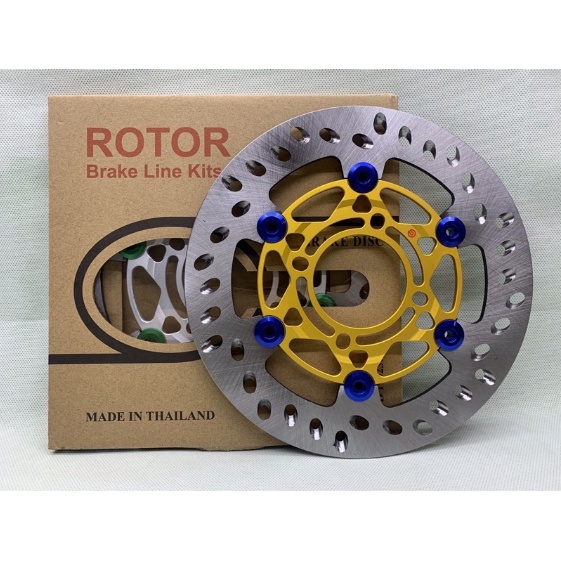 Piringan Cakram Disc Rotor RT-120 3 Dimensi CNC 220mm Front Disc Breke 220mm 3D lubang 4 universal