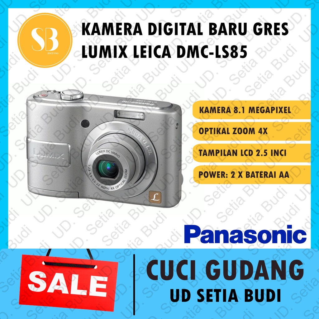 Kamera Digital Panasonic Lumix DMC-LS85 Baru