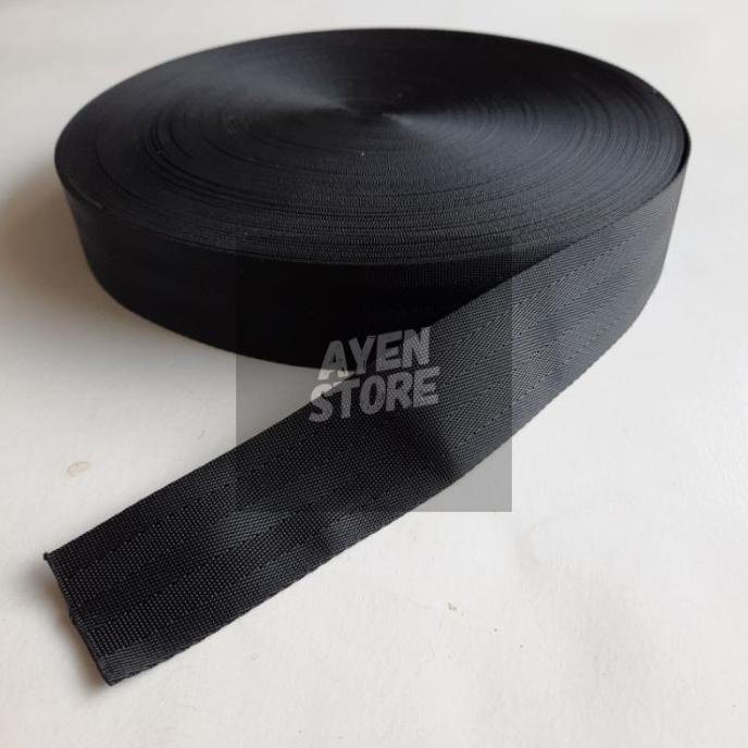 Webbing nylon 3.8 cm motif safety belt (per roll / 45 m). Import
