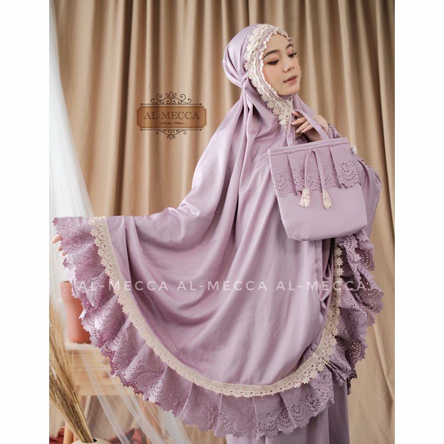 BEST SELLER MUKENA AL MECCA ORI MUKENA SUTRA SUPER MEWAH REMPEL CANTIK
