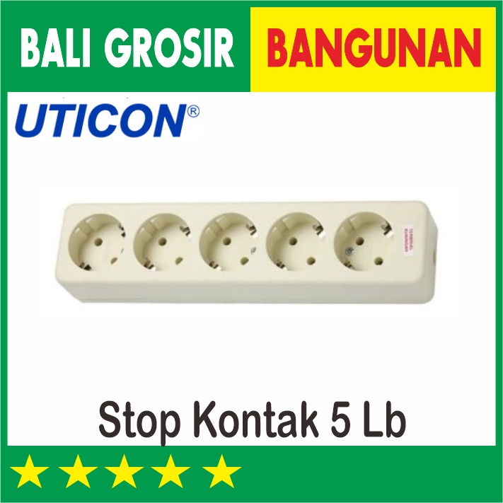 UTICON STOP KONTAK 5 LUBANG